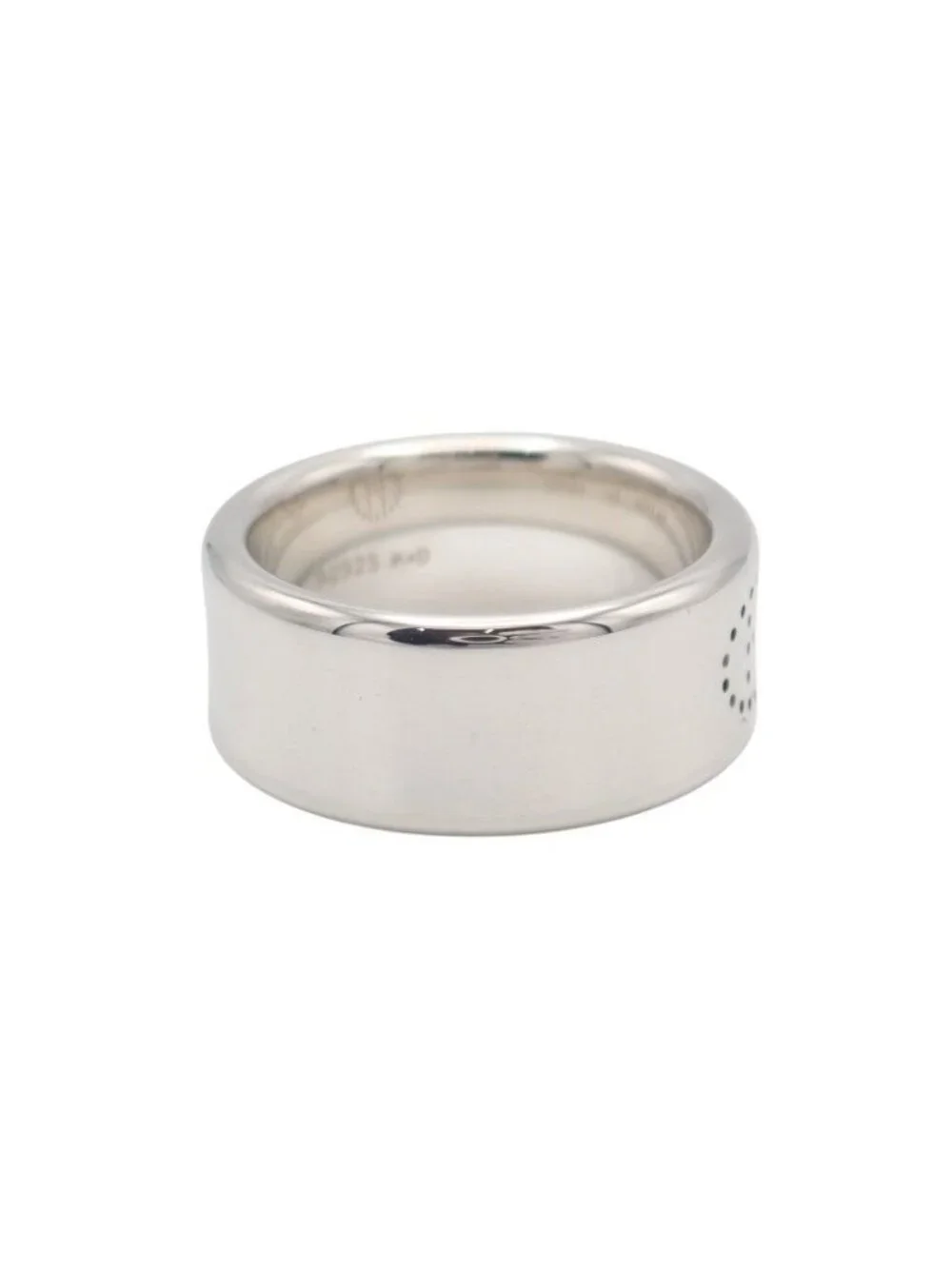 Hermes Eclipse Ribbon Ring 925 Sterling Silver Logo